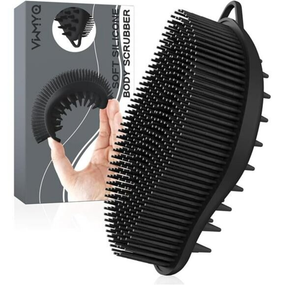 Silicone Body Scrubber Exfoliating Body Scrubber for Men and Women Soft Massage - Picture 1 of 7